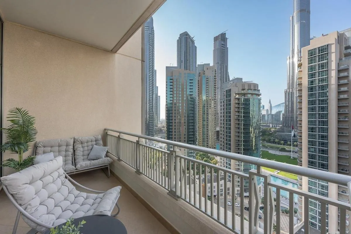 公寓 Elite 2-Bedroom Flat In Downton With Burj Khalifa View! 迪拜