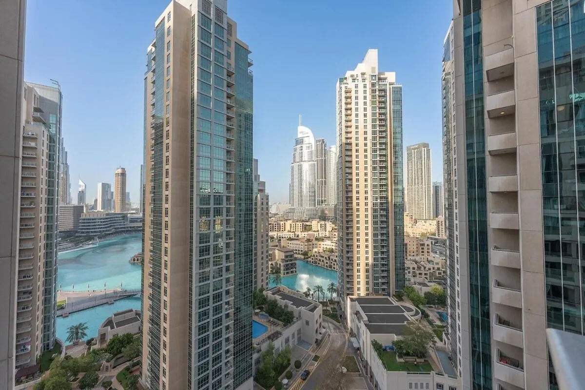 Elite 2-Bedroom Flat In Downton With Burj Khalifa View! 迪拜 公寓
