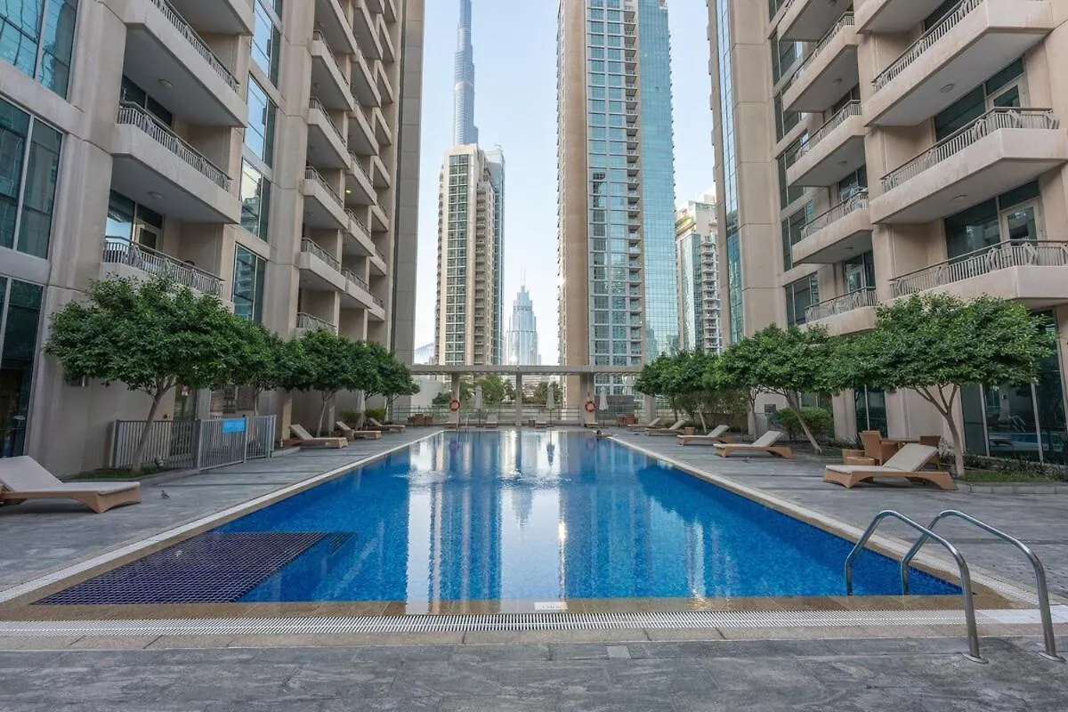 Elite 2-Bedroom Flat In Downton With Burj Khalifa View! 迪拜 公寓