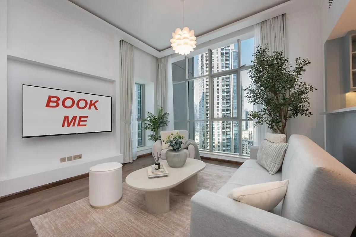 Elite 2-Bedroom Flat In Downton With Burj Khalifa View! 迪拜 公寓